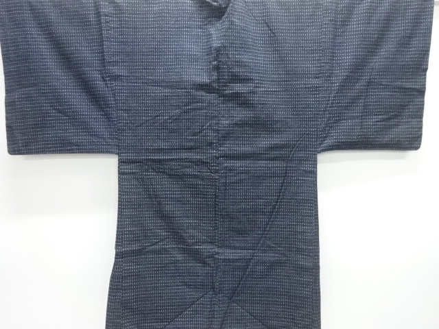 JAPANESE KIMONO / ANTIQUE MENS HAORI / COTTON / KURUME SHOSEI KASURI
